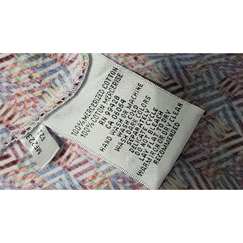 Bugatchi Polo Shirt Mens L Colorful Geometric Short Sleeve Mercerized Cotton - Picture 12 of 12